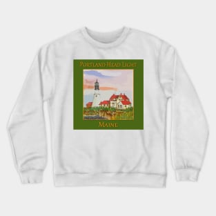 Portland Head Lighthouse, Cape Elizabeth, Maine Crewneck Sweatshirt